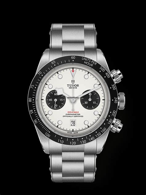 tudor black bay chrono white dial